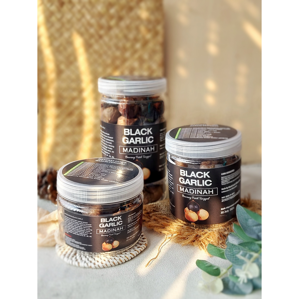 BAWANG TUNGGAL BAWANG HITAM BLACK GARLIC MADINAH 500 GR / BOGOR BLACK GARLIC BAWANG