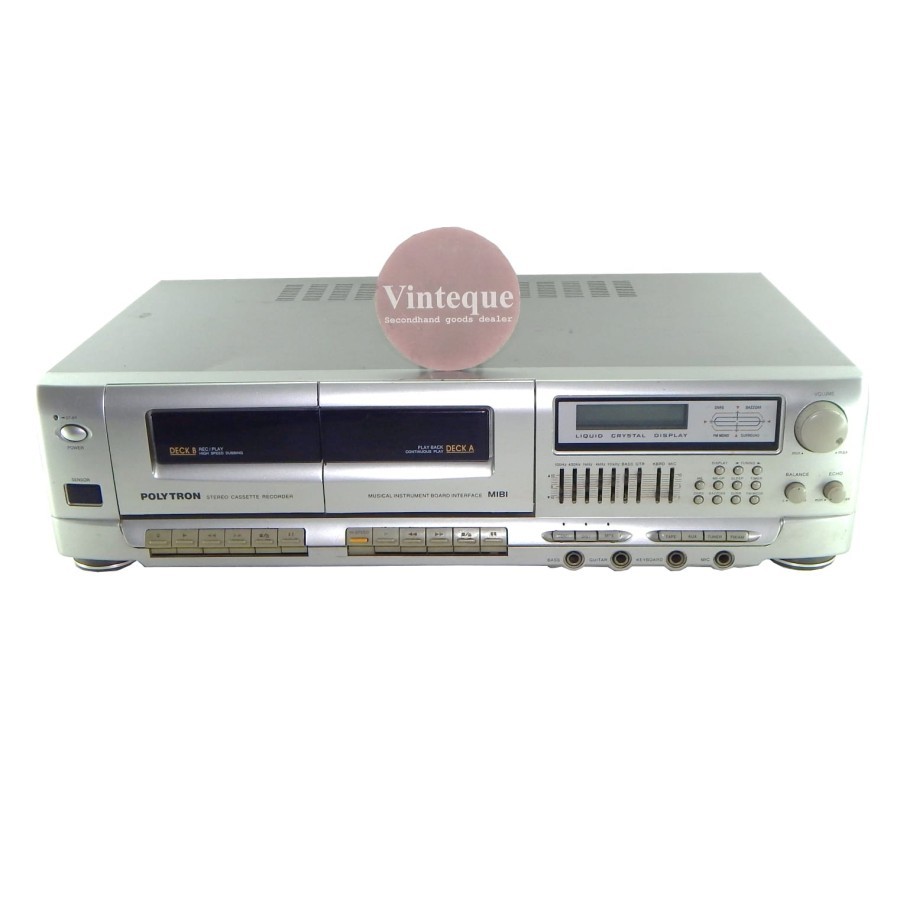 Tape Deck Amplifier POLYTRON Stereo Radio Double Cassette Recorder BB 655KM Original Rare