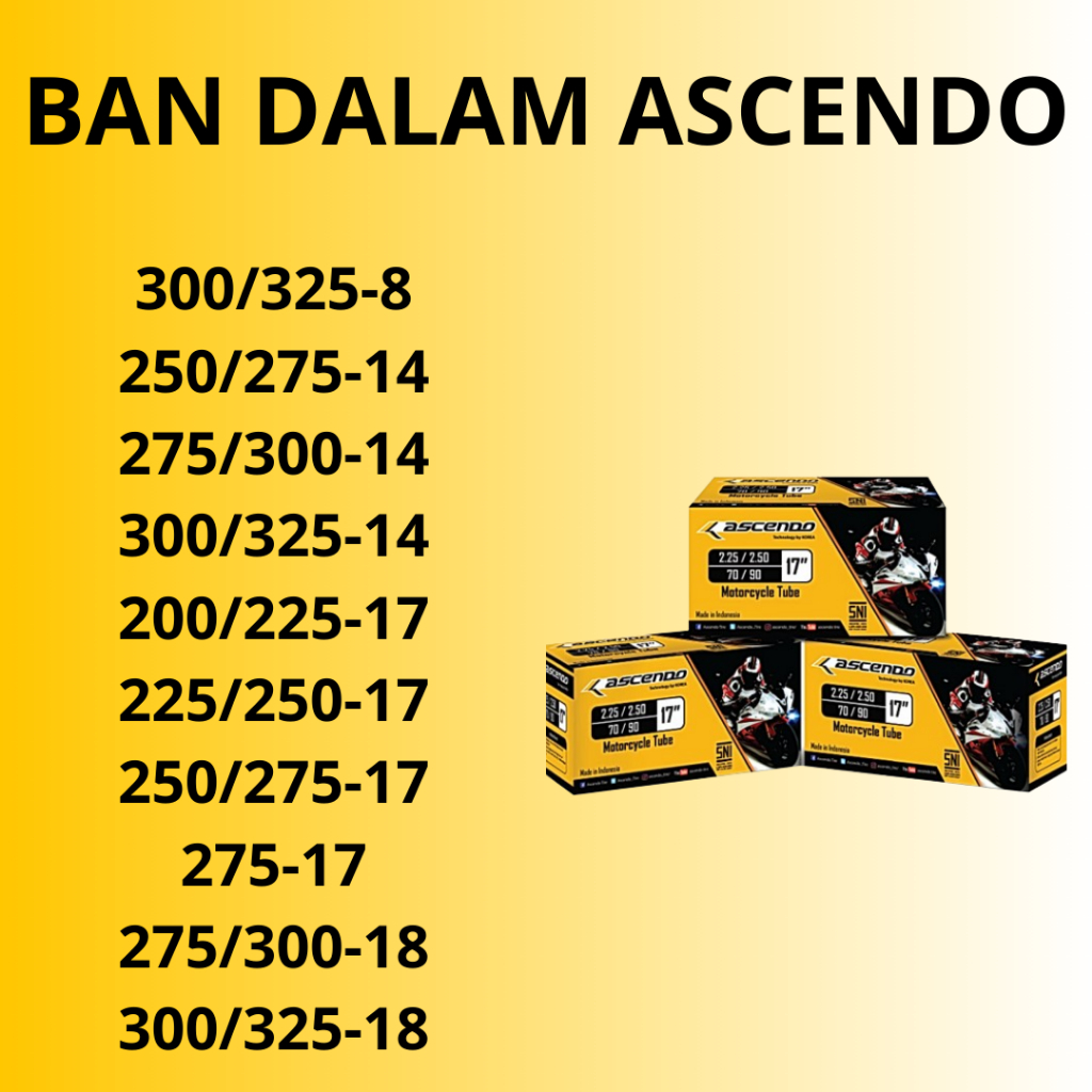 Ban Dalam Motor Ascendo Ring 14 17