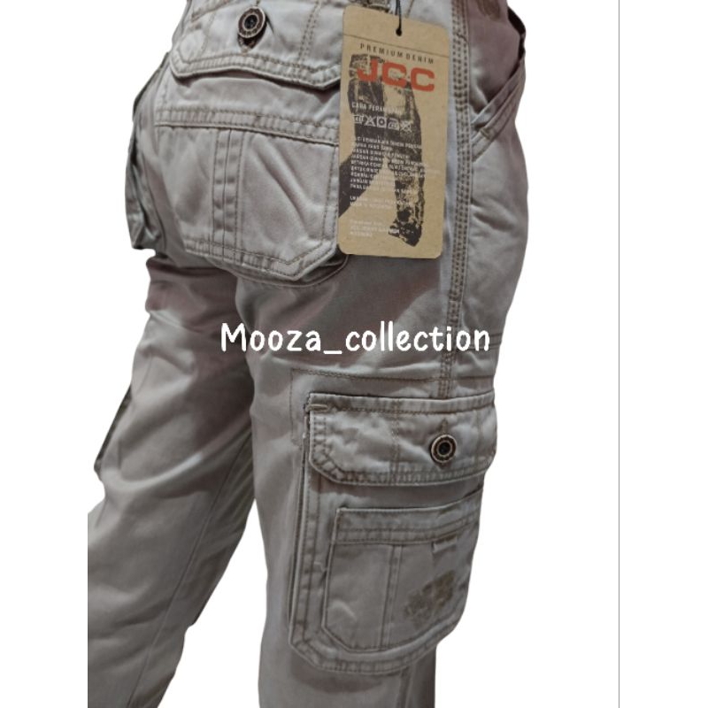 Celana Cargo Panjang JCC bahan kanvas tebal halus