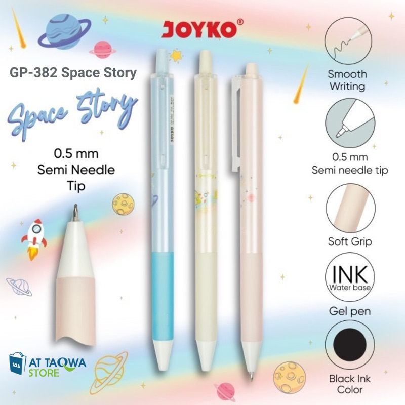 

Pulpen JOYKO GP-382 Space Story Gel Pen 0.5 mm Pena