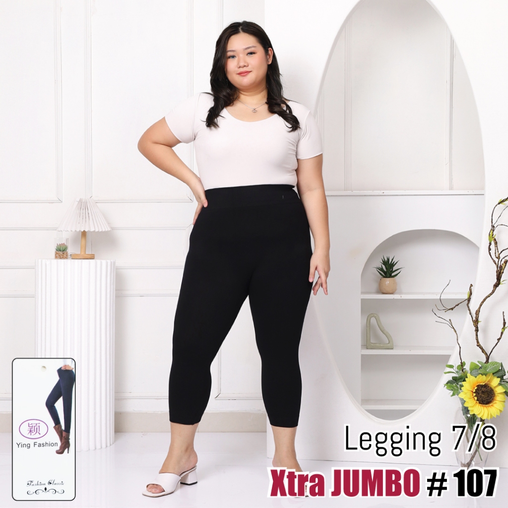 AGAPE - Legging 107 tebal 7/8 - legging premium tebal bahan 901 / legging pendek jumbo