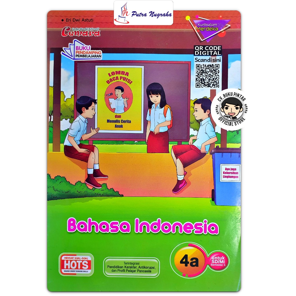 BUKU LKS BAHASA INDONESIA SD KELAS 4 SEMESTER 1 KURIKULUM MERDEKA 2024-2025 | CEMARA PUTRA NUGRAHA