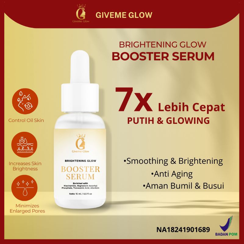 BRIGHTENING BOOSTER SERUM 5X LEBIH CEPAT AMAN SKINGLOW TREATMENT BPOM