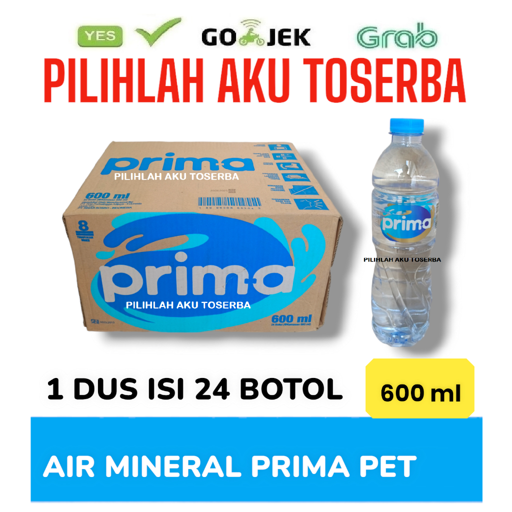 

Air Mineral Prima Prim-A Botol Pet 600 ml - (HARGA 1 DUS ISI 24)