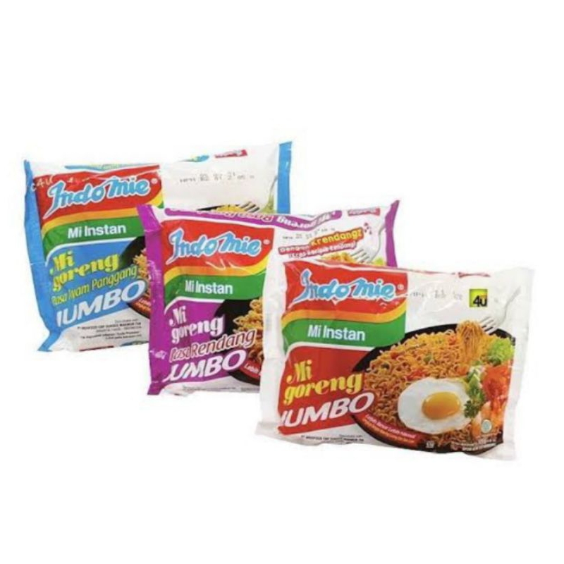 

Indomie Mi Goreng Jumbo Special / Jumbo Goreng Rendang /Jumbo Rasa Ayam Pangang ISI 4 biji 126gr/SUKSES RENDANG ISI 4 BUNGKUS