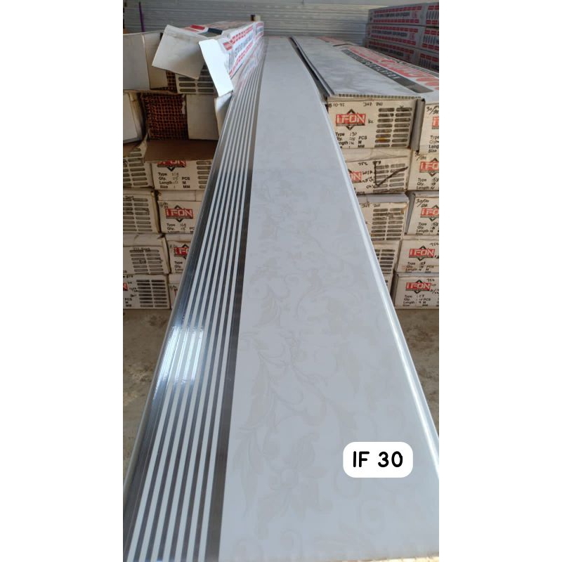 PLAFON PVC TERMURAH MOTIF GARIS PINGGIR