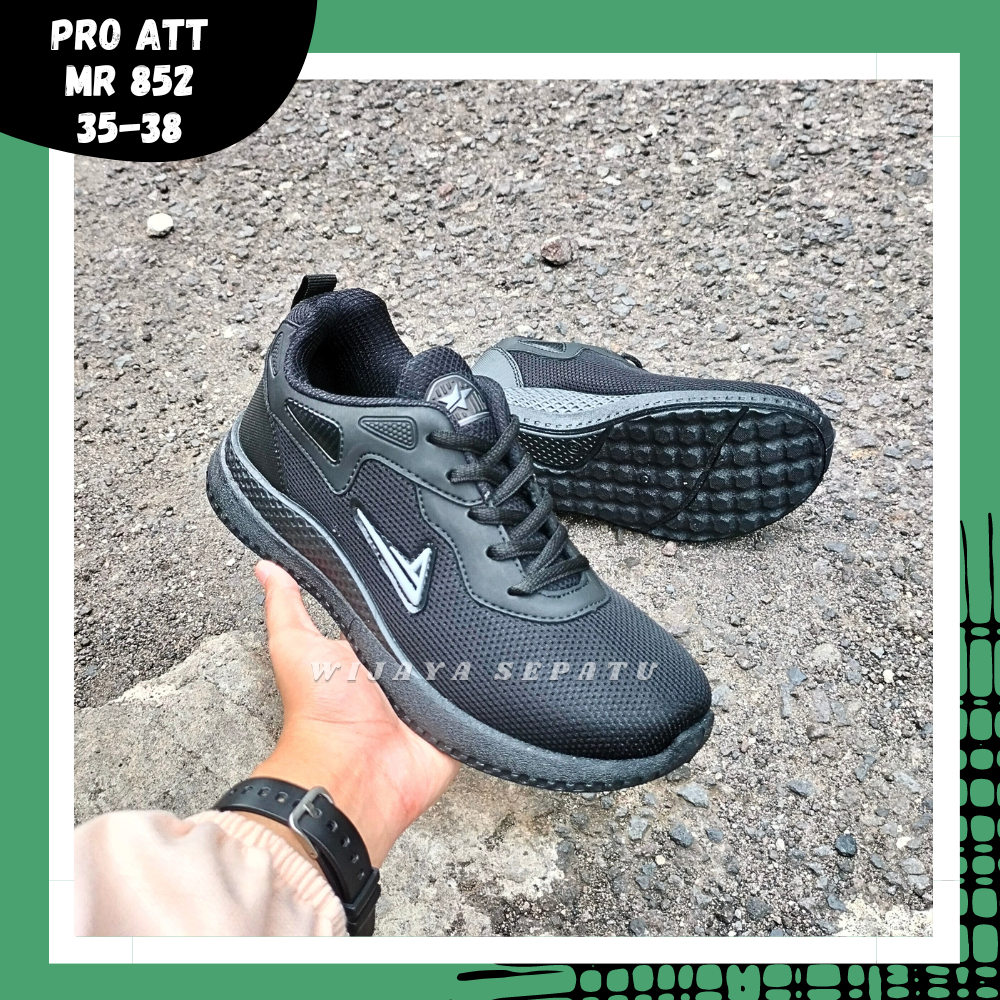 WIJAYA- Sepatu Sekolah PRO ATT MR 852 35-38 /Sepatu Sekolah Hitam /Sepatu Pria /Sepatu Anak /Sepatu 