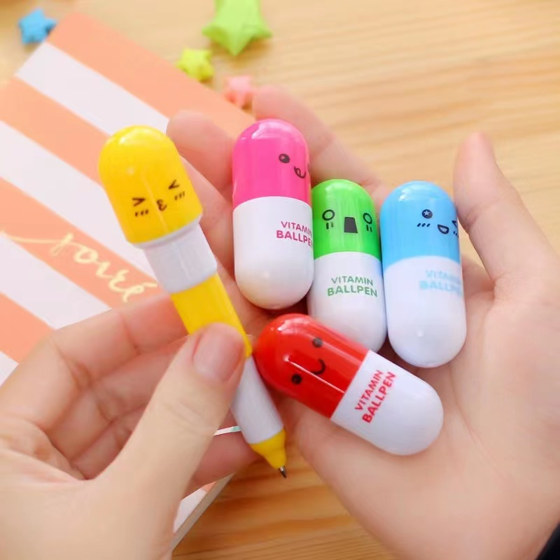 

Pulpen Kapsul Pen Unik Pena Vitamin Kapsul Pena Lucu Souvenir