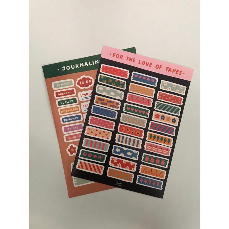 

Peel off sticker A5 size