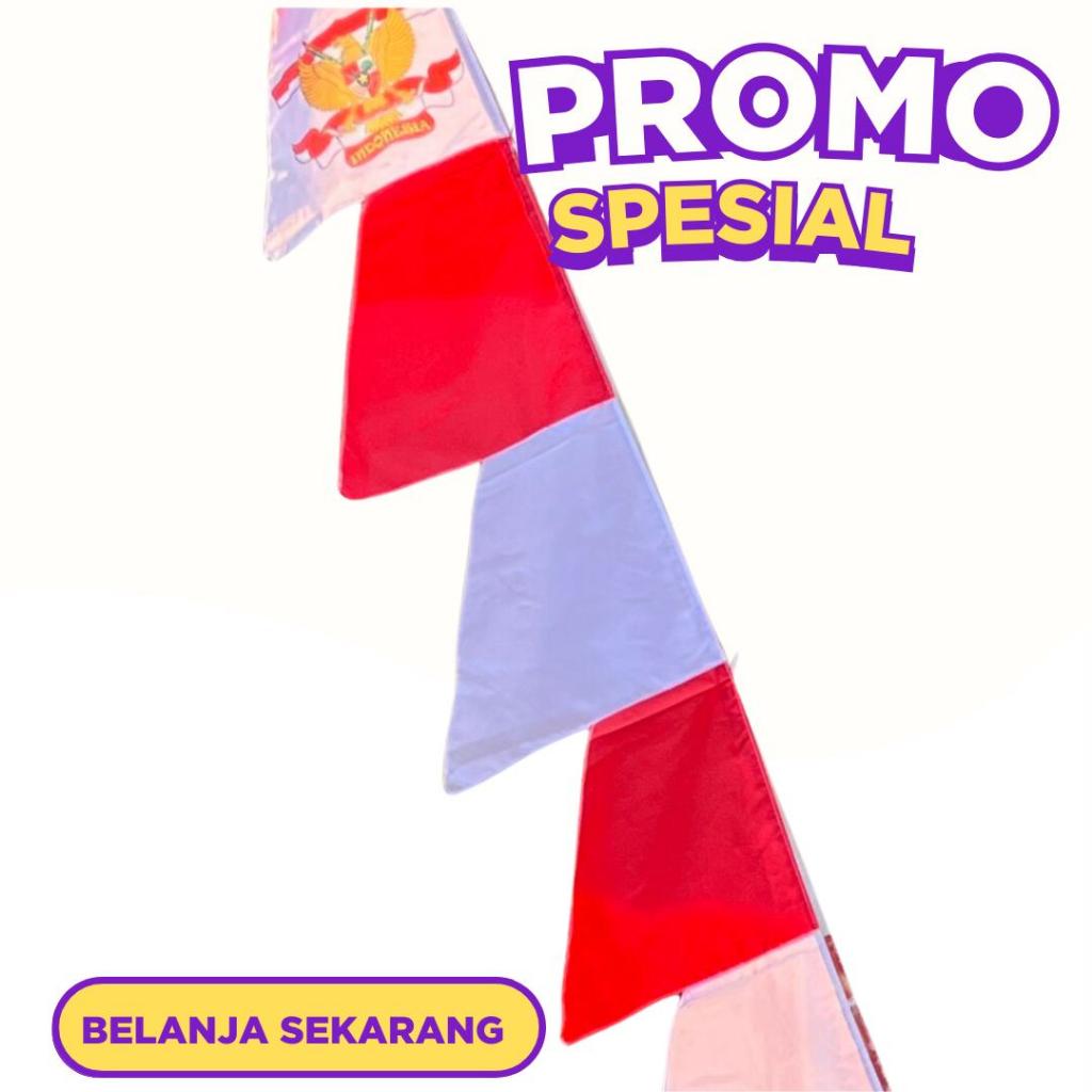PAKET BENDERA 1 UMBUL UMBUL UMBUL 2 MERAH PUTIH