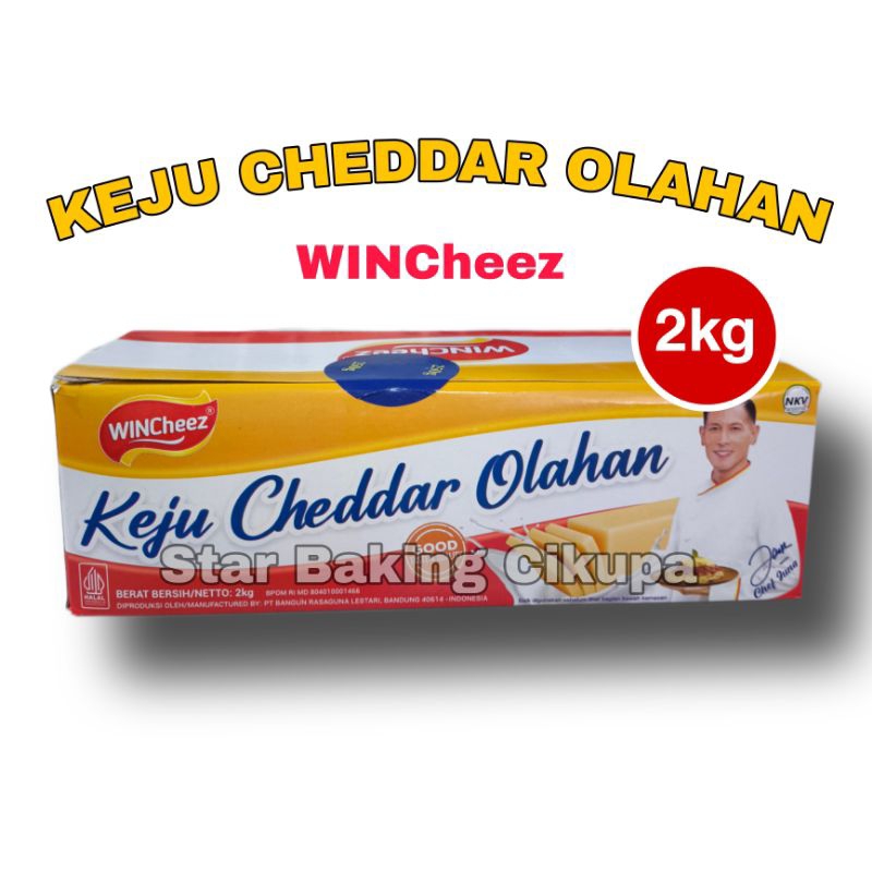 

KEJU WINCHEEZ CHEDDAR 2KG (1Box Isi 8×250gr) Cheddar Cheese Block Wincheez 2kg