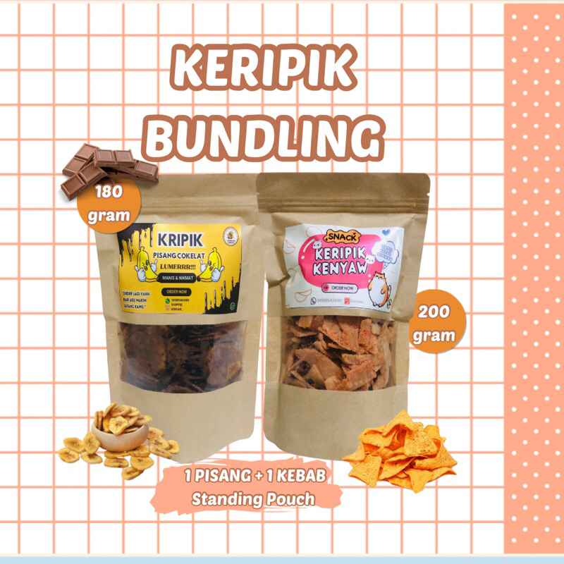 

BUNDLING KRIPIK Pisang dan kebab (Khusus standing pouch)