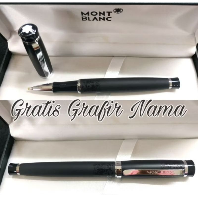 

Bulpoint Mont Blanc Roller Ball Mewah Free Grafir Nama + Box