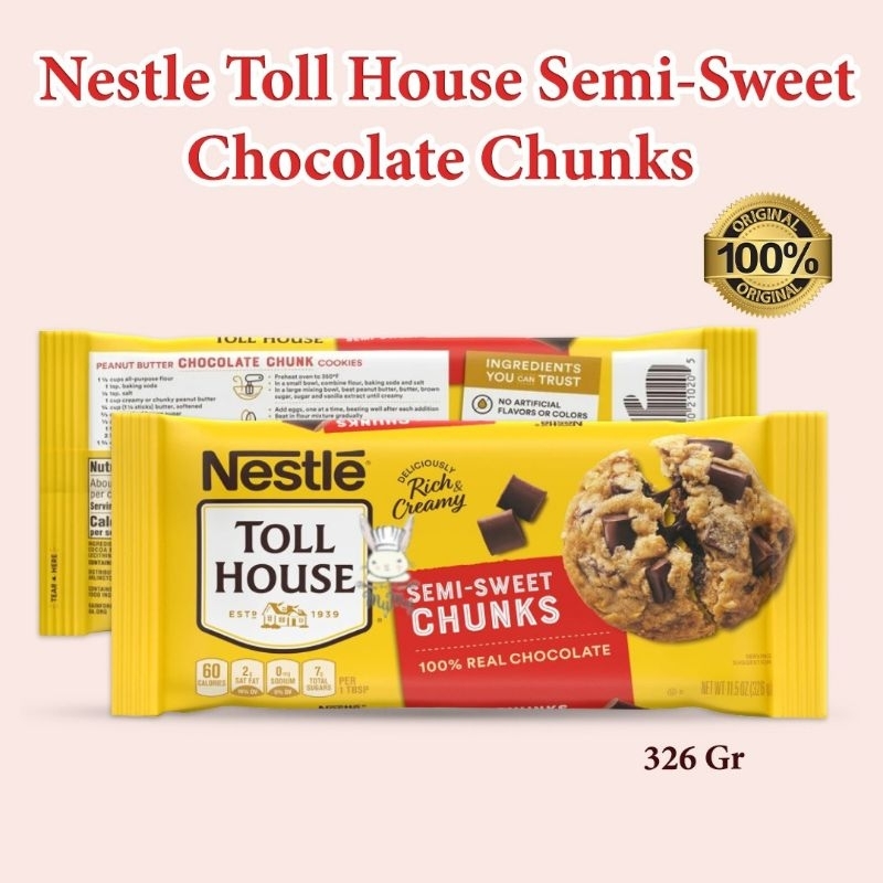 

Nestle Toll House Semi Sweet Chocolate Chunk | Potongan Coklat