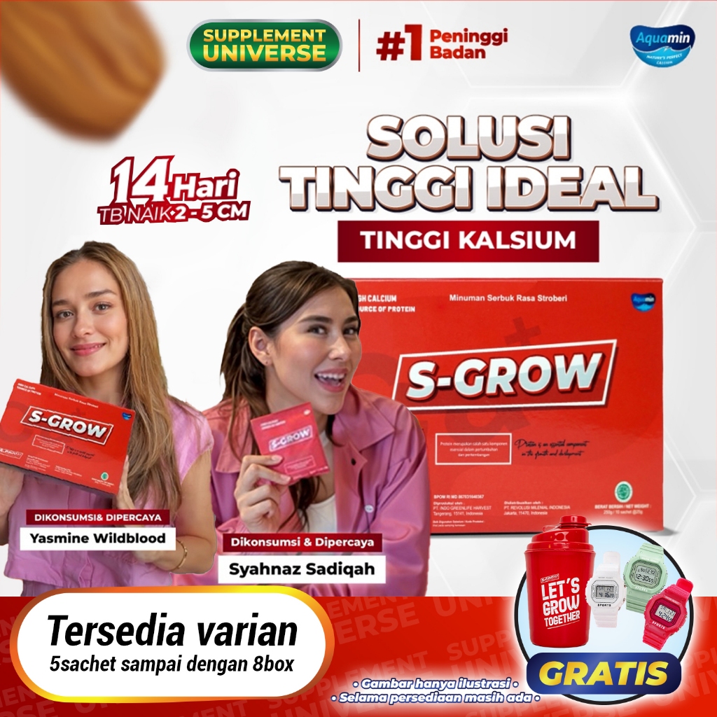 

S-GROW Susu Peninggi Badan Remaja dan Dewasa - BPOM
