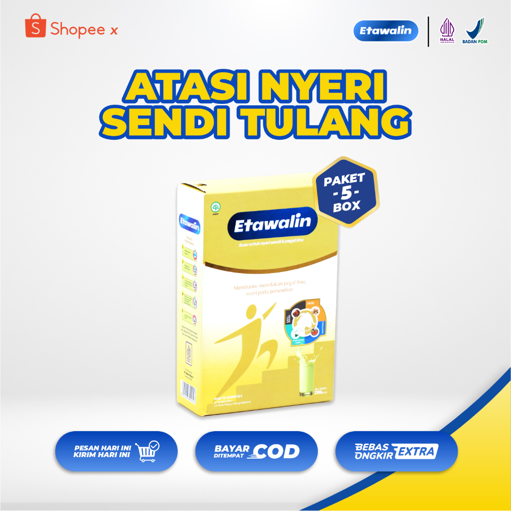 

Paket 5 Box Susu Etawalin Original – Sembuhkan Nyeri Sendi dan Asam Urat Secara Alami Tanpa Medis