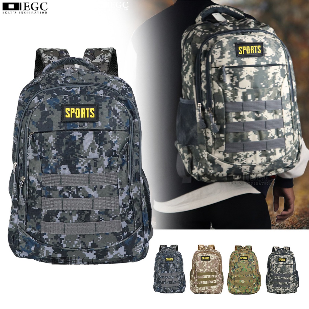 TAS RANSEL PRIA TACTICAL ARMY MILITARY LORENG TAS PUNGGUNG  [ SPORT GARIS DEPAN ]- XF-87106