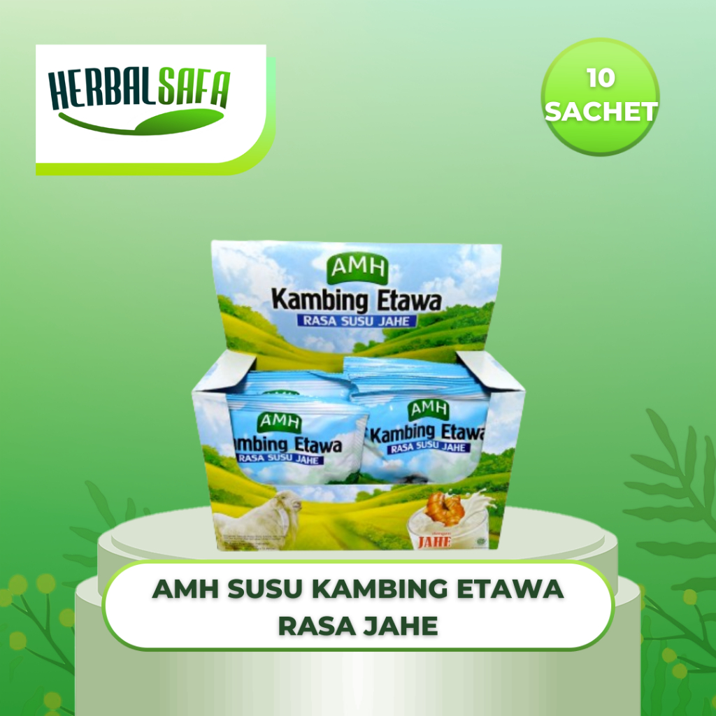 

Etawa AMH rasa Jahe Isi 10 Saset Susu Kambing Etawa Bubuk ORIGINAL