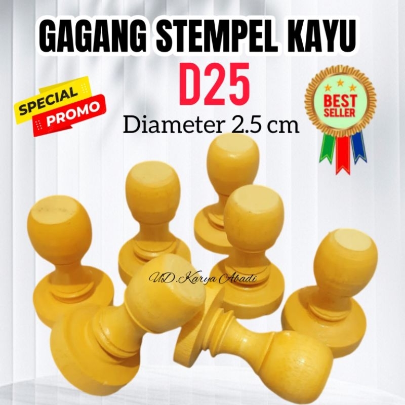 

Gagang Stempel Kayu Bulat D 2.5