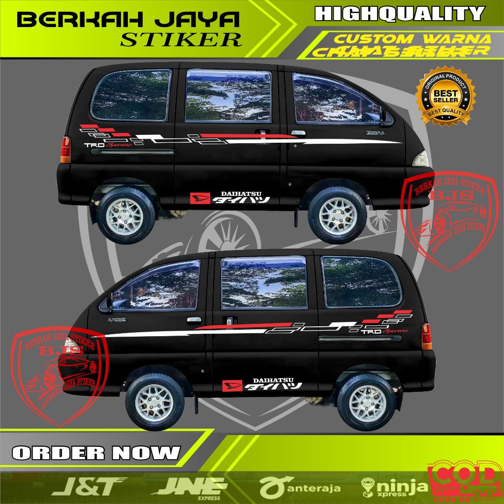 Stiker Mobil Daihatsu Espass Terbaru Cutting Stiker List Body Mobil Daihatsu Zebra Espass