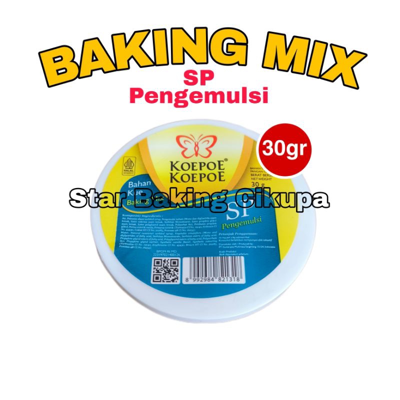 

SP KOEPOE KOEPOE 30gr KECIL Cake Emulsifier Kupu-kupu