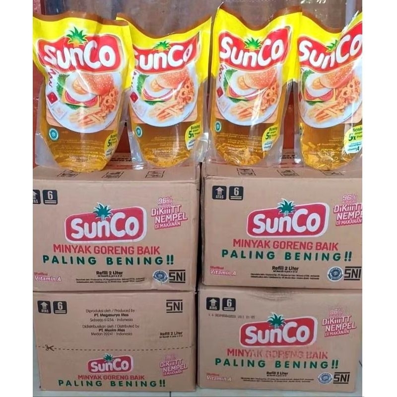 

Minyak Goreng merek Sunco ukuran 2L