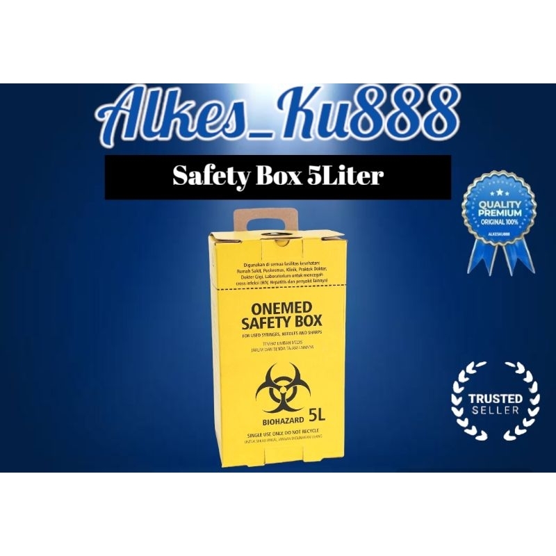 SAFETY BOX 5 LITER ONEMED/TEMPAT SAMPAH MEDIS ONEMED 5LITER