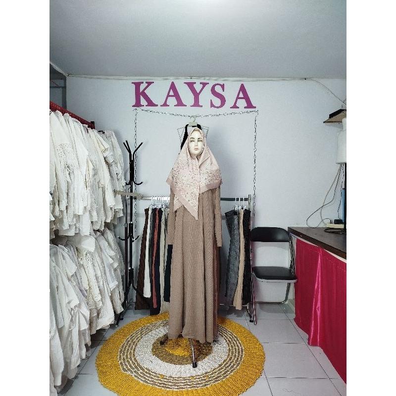 gamis inara set kerudung/ gamis inara tersimpel/ gamis inara ternyaman