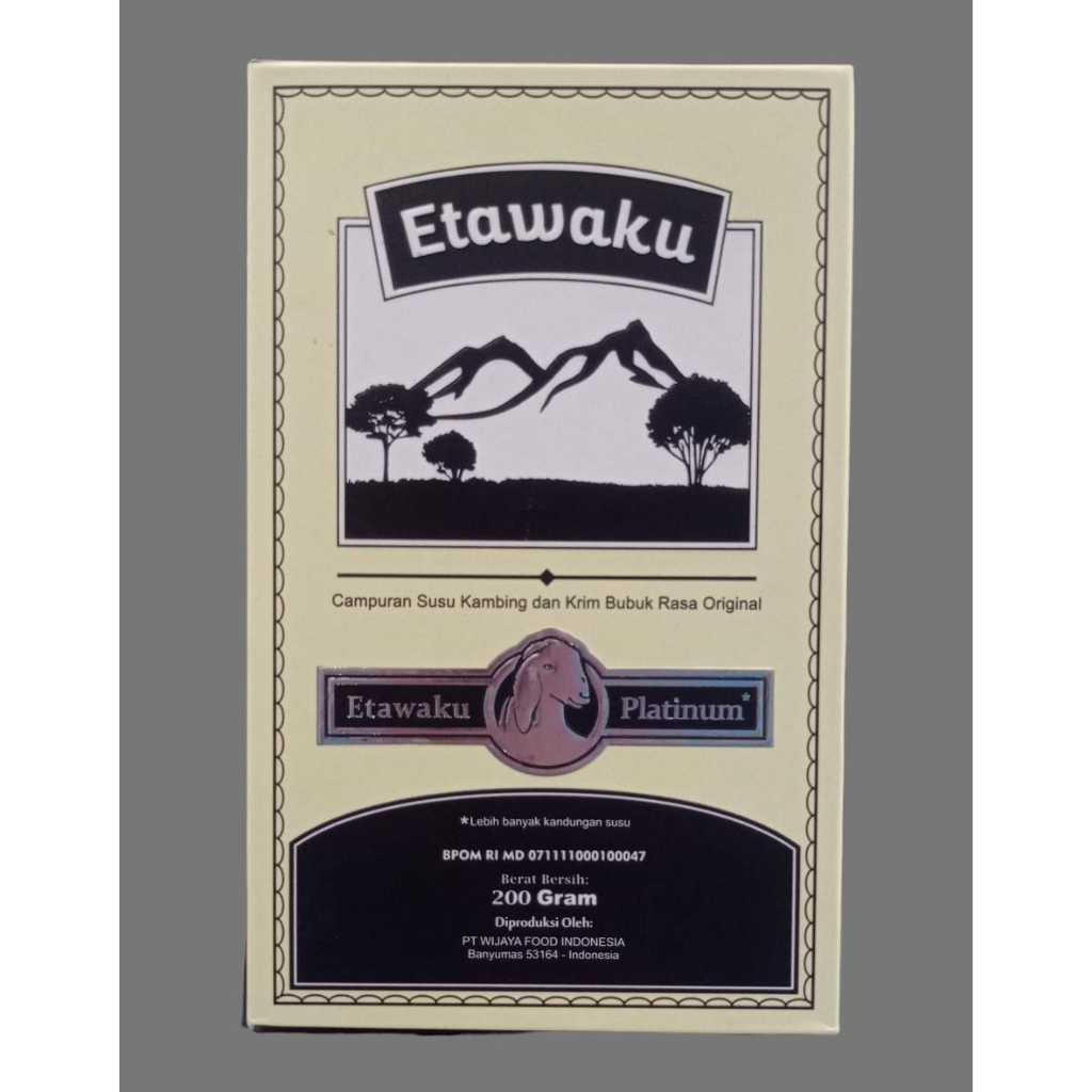 

Etawaku Platinum Original | Susu Kambing, 200gr