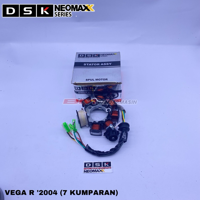 SPUL ASSY / SPUL MOTOR / STATOR COMP ASSY YAMAHA BEBEK VEGA R ‘2004 (7 KUMPARAN), VEGA R NEW ‘2010, 