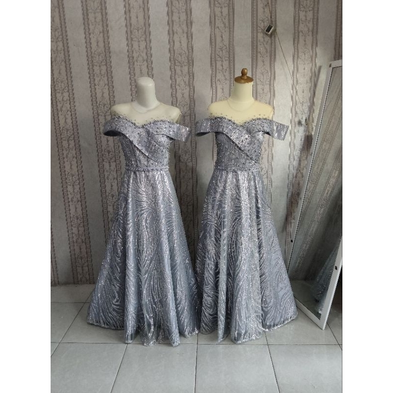 dress mama / couple gown besan pengantin / baju sepasang