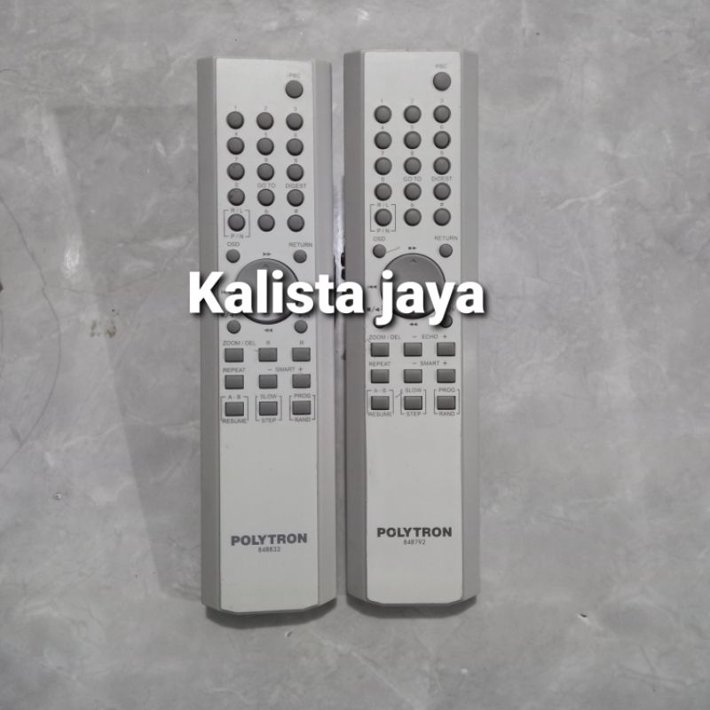 REMOTE REMOT DVD VCD COMPO POLYTRON 84B792 84B832 ORIGINAL