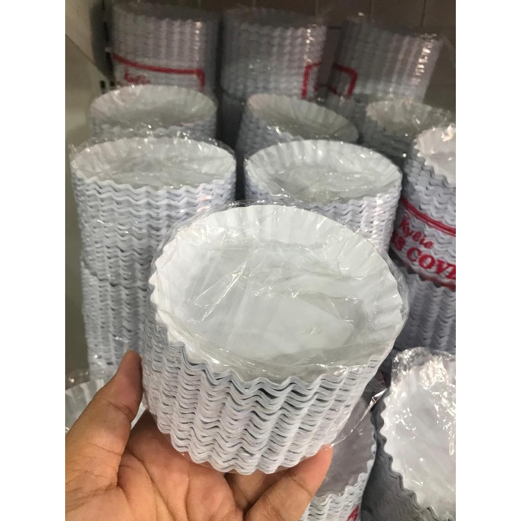 (200 Pcs) tutup Gelas Kertas / Glass Cover Lid Tutup Gelas Hotel Restoran