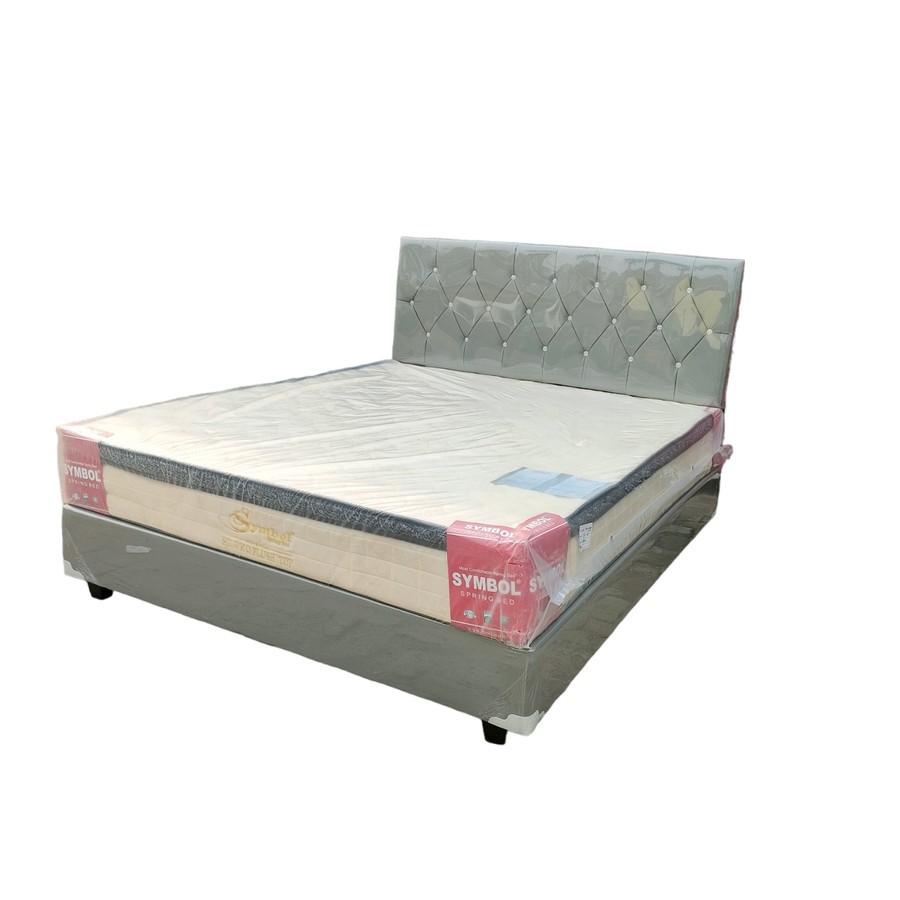 kasur springbed + divan sandaran 160x200 1set
