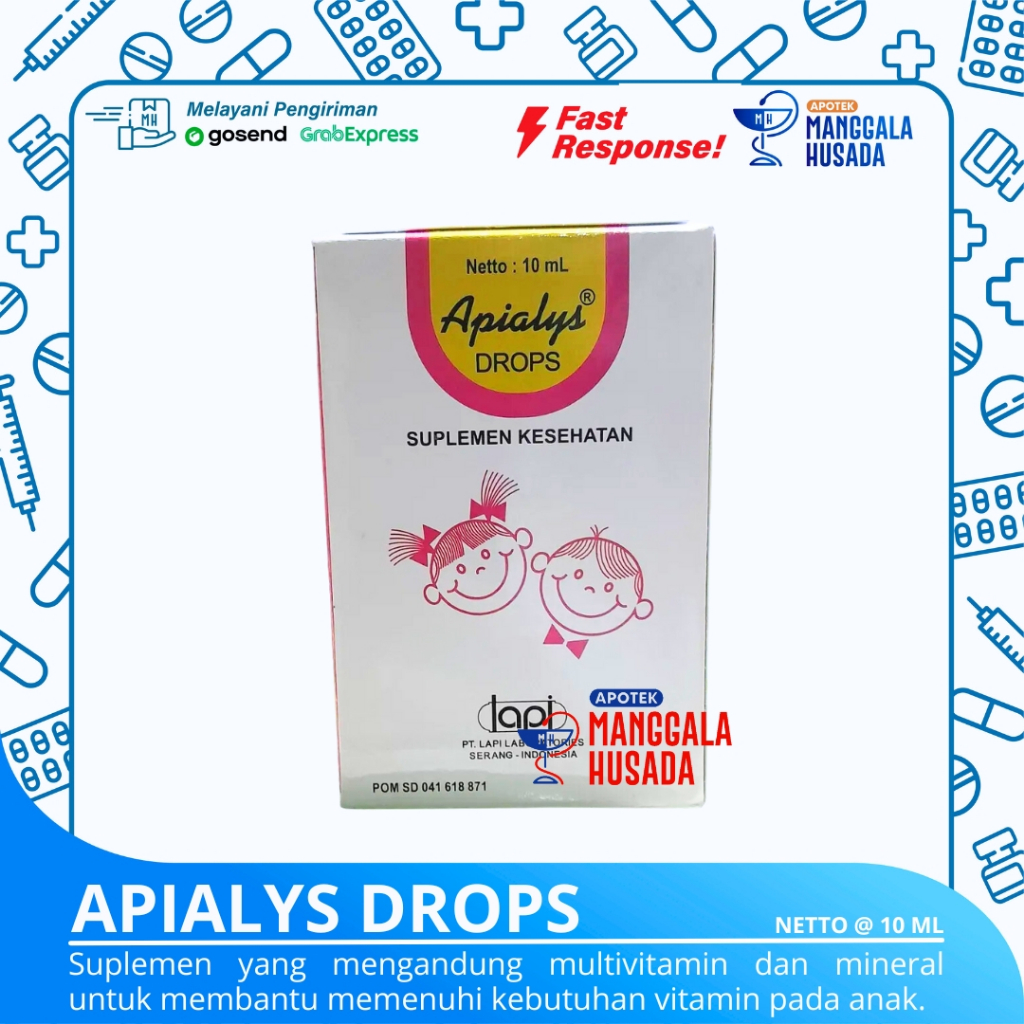 APIALYS DROPS 10 ML SUPLEMEN MAKANAN BAYI DAN ANAK