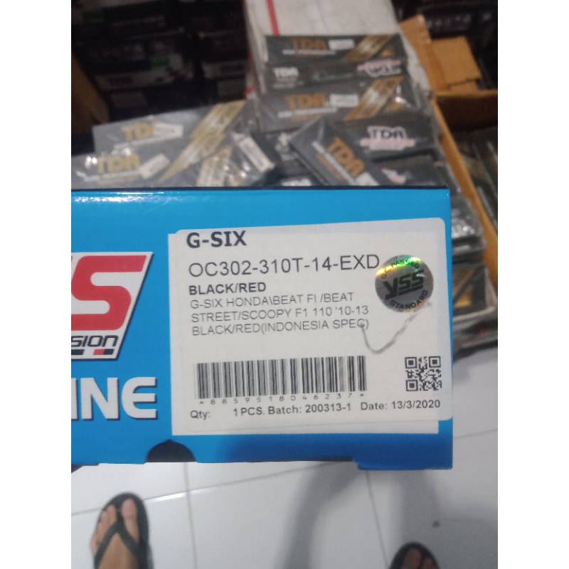 SHOCK YSS G SIX TABUNG ATAS BEAT FI - BEAT STREET - MIO - FINO - BEAT 310MM ORIGINAL