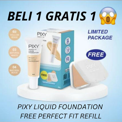 PIXY PERFECT FIT LIQUID FOUNDATION // JSELECTIV X JHON KOSMETIK // Alas Bedak PIXY - ORI️ BPOM COD