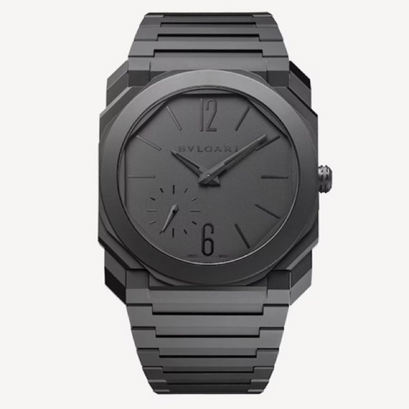 JAM TANGAN PRIA BVLGARI OCTO BLACK AUTOMATIC SWISS BV CLONE 40mm #Jamtanganpria #Jamtangancowok