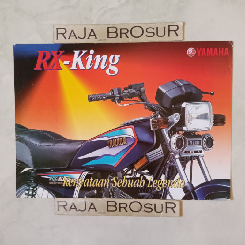 Poster brosur katalog flyer jadul lawas Yamaha RX King Master 3KA 1999-2000 Biru Metalik