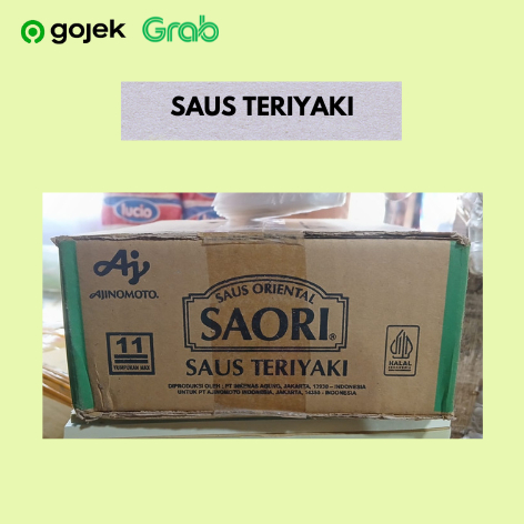 

Saori Saus Teriyaki Sachet 22ml - 8 Renceng (1 Dus)