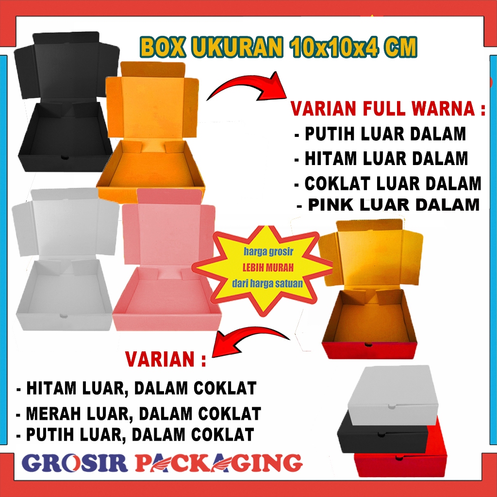 

Box 10x10x4 cm Box Kosmetik/Box accesories/Kardus Packaging/Karton Polos