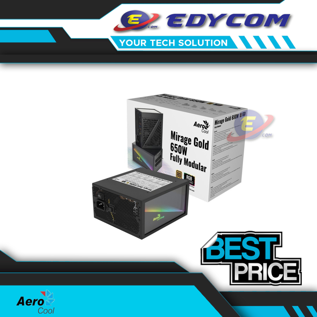 PSU Aerocool Mirage Gold 650W 80+ Gold Fully Modular