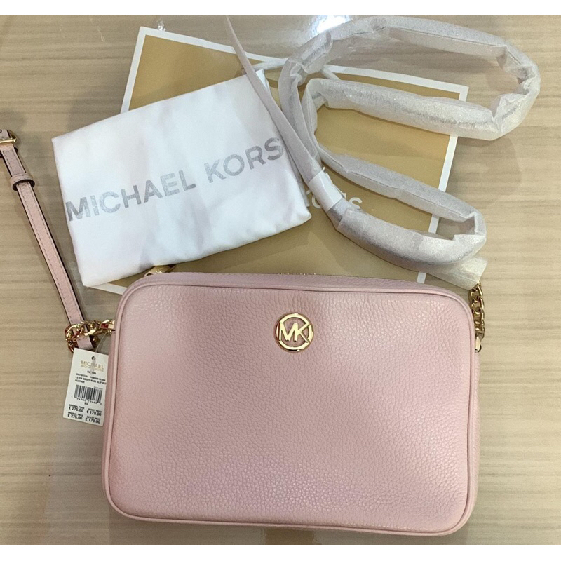 Tas MICHAEL KORS Fulton Large Camera Bag Crossbody Leather Original