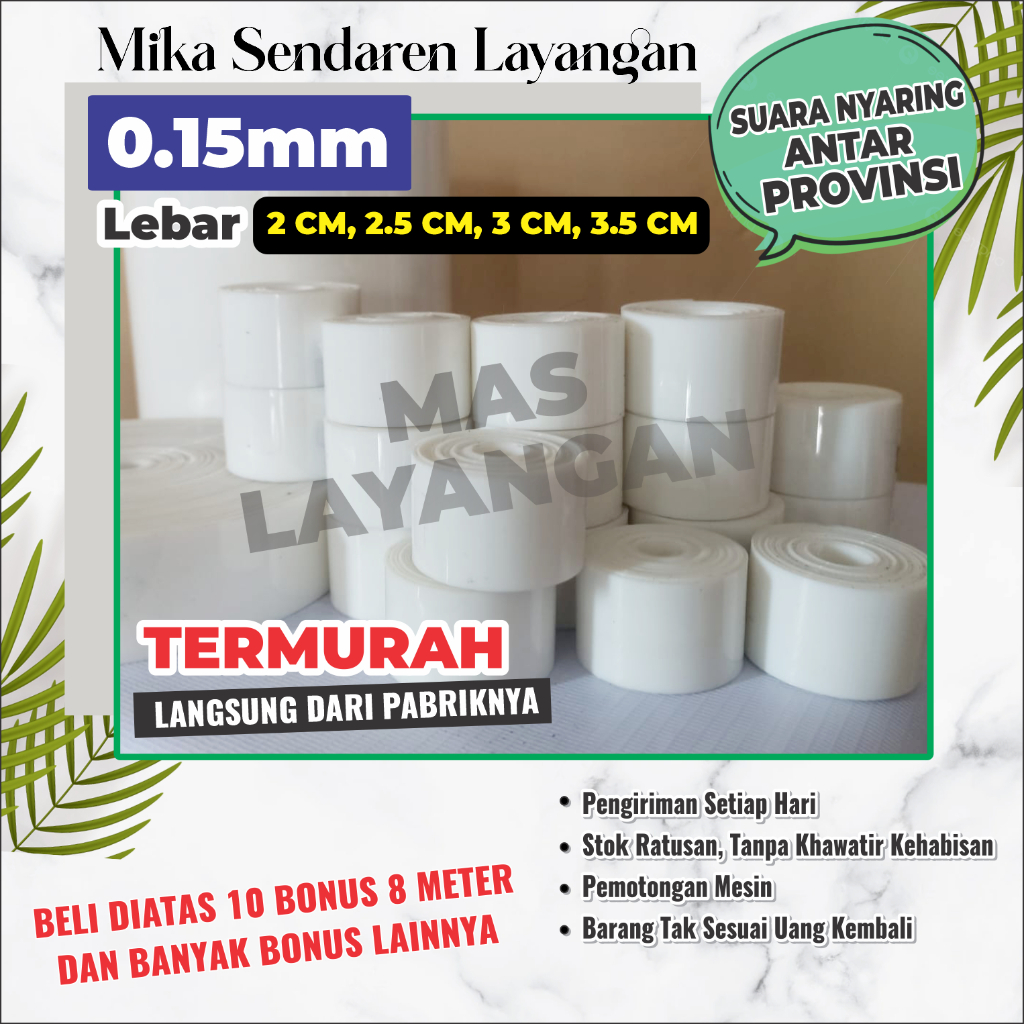 mika sowangan | mika layangan putih susu 0.15mm