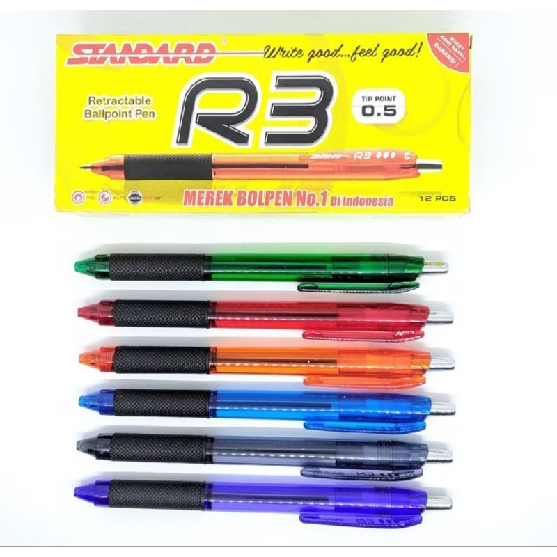 

BULPEN CETEK/BULPOINT CETEKAN STANDARD R3 0,5MM HITAM (12 BIJI)