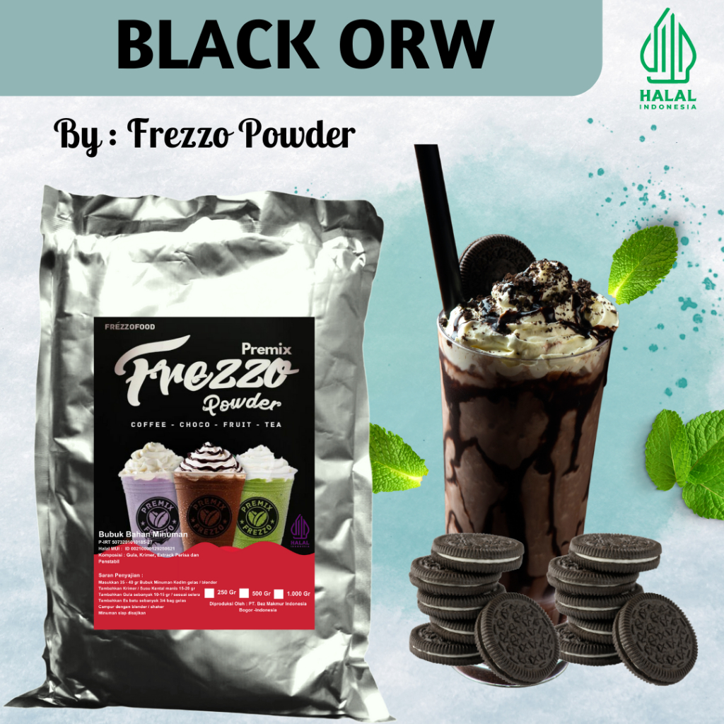 

1 KG FREZZO POWDER RASA BLACK ORW | 1 KG FREZZO POWDER | BUBUK MINUMAN INSTAN | POWDER DRINK