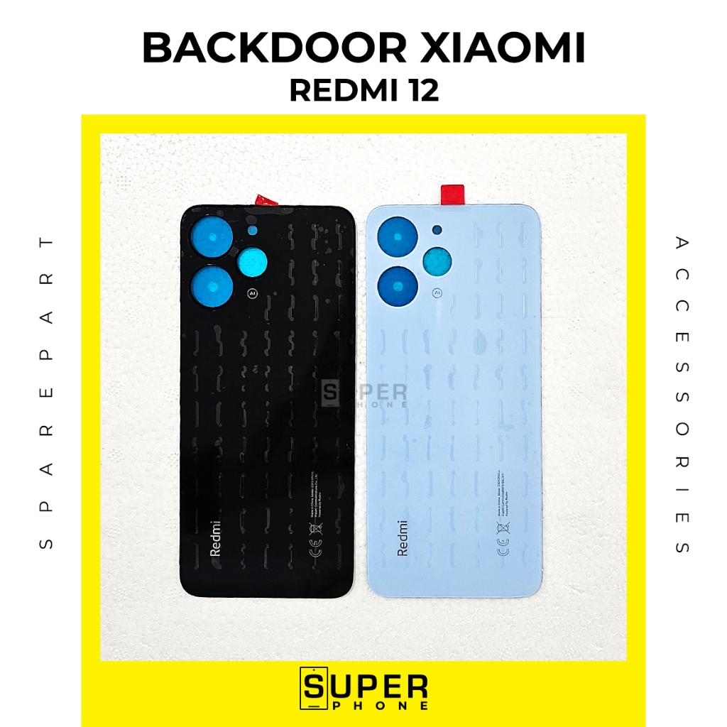 Backdoor back cover XIAOMI REDMI 12 tutup case casing belakang