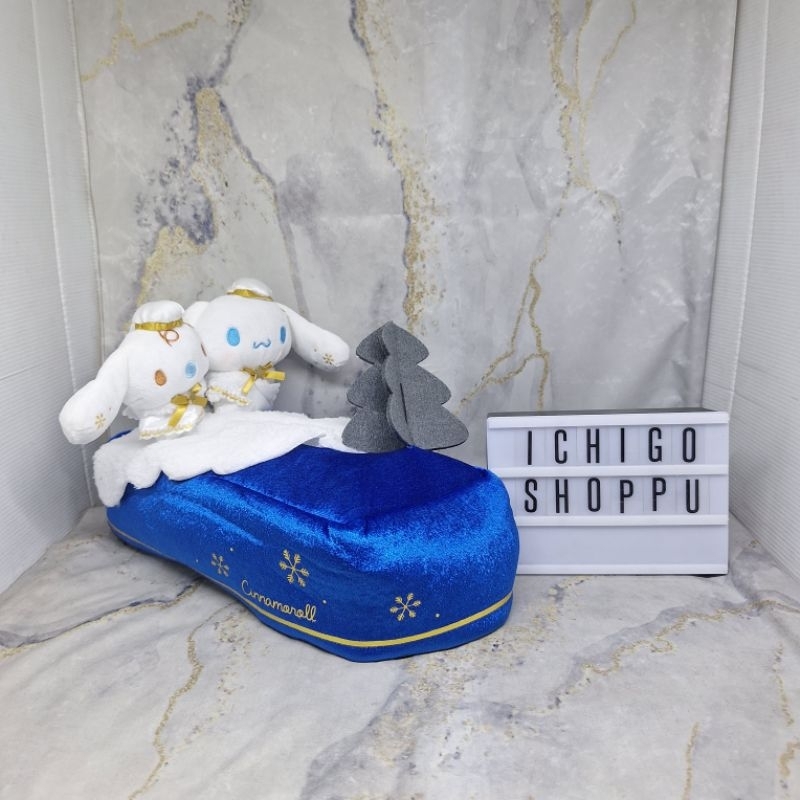 Sanrio Characters Cinnamoroll & Milk Holy Night Angel Diorama Tissue Case Cover FURYU