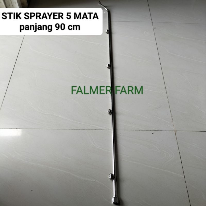 STIK SPRAYER ELEKTRIK 5 MATA NOZZLE STAINLESS